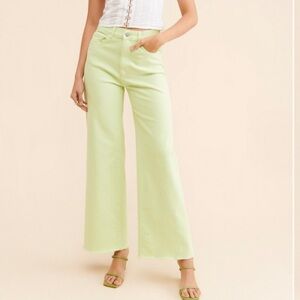 DL 1961 Hepburn High Rise  Ankle Jeans - light green - size 27